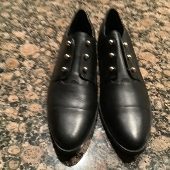Nine West Size 8 Black Leather Shoes NWT - Picture 6 of 6